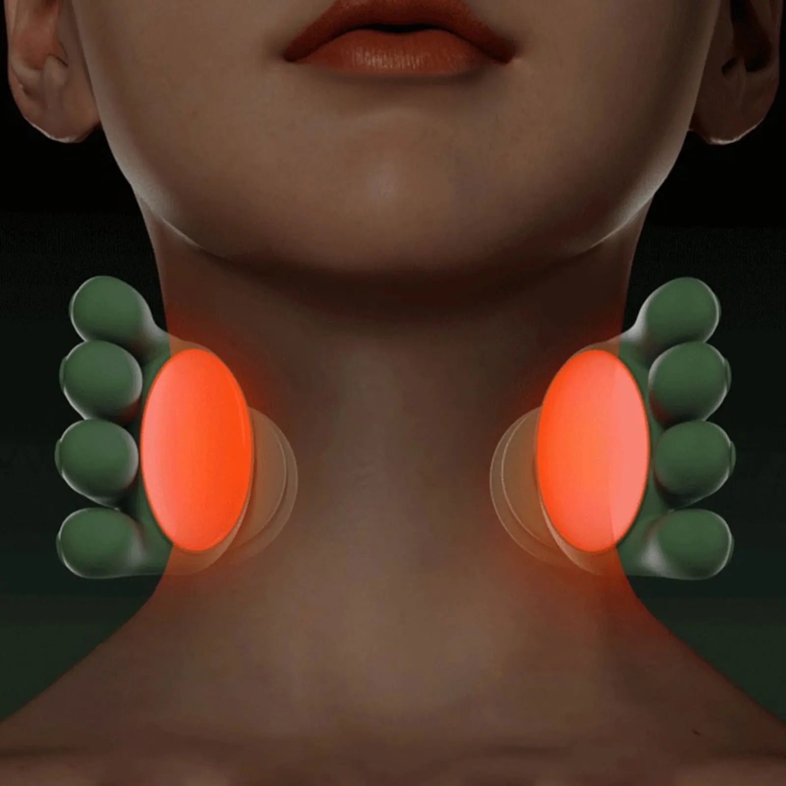 Neck Massager Portable Cervical Massager with 3 Modes Bionic Heating Massager for Neck Muscle Massage Relax Back Massager Women