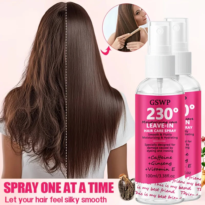 GSWP Hair Care Essential Oil Spray,Protects Hair From The Drying Effects Of Heat Styling Tools, Including Split Ends.100/200ml