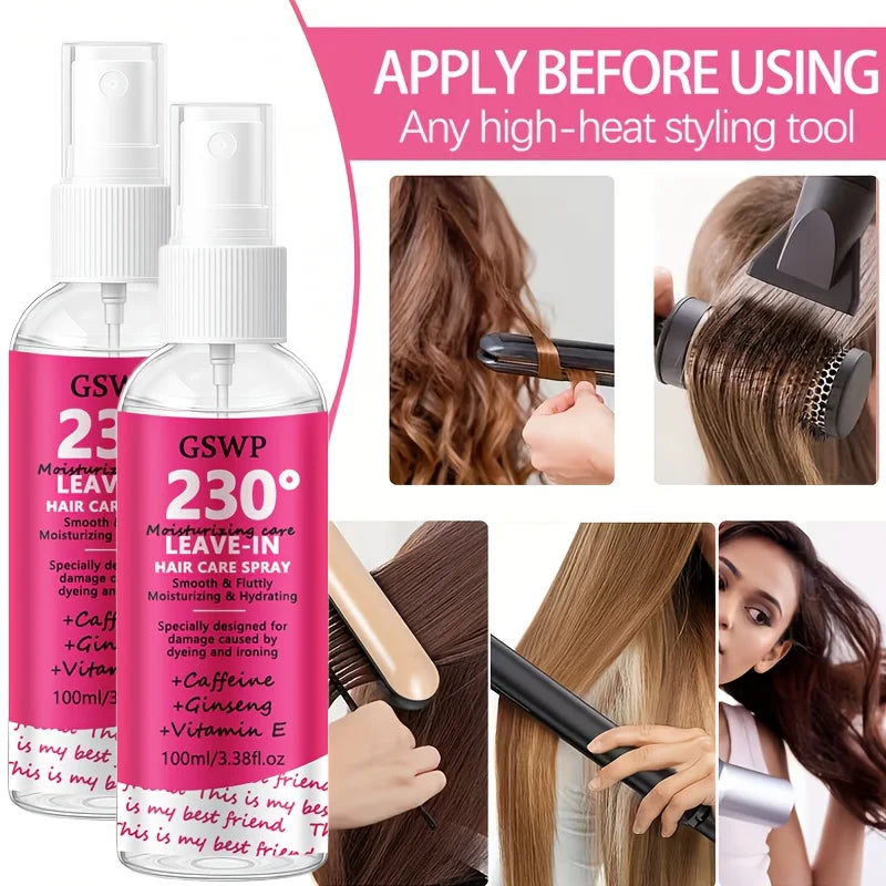 GSWP Hair Care Essential Oil Spray,Protects Hair From The Drying Effects Of Heat Styling Tools, Including Split Ends.100/200ml