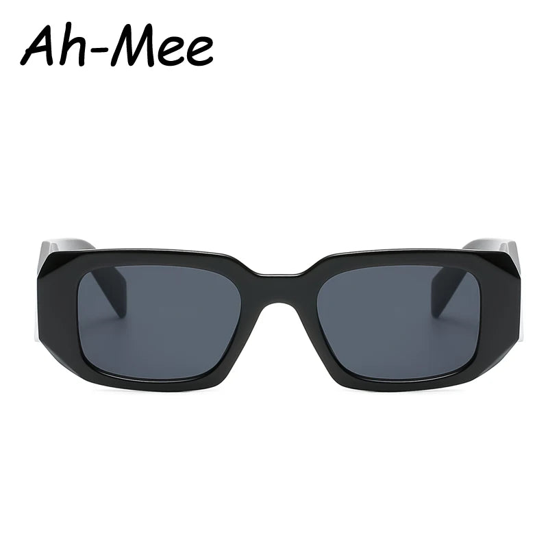 Lunettes de soleil rectangulaires vintage pour femme – Verres dégradés UV400