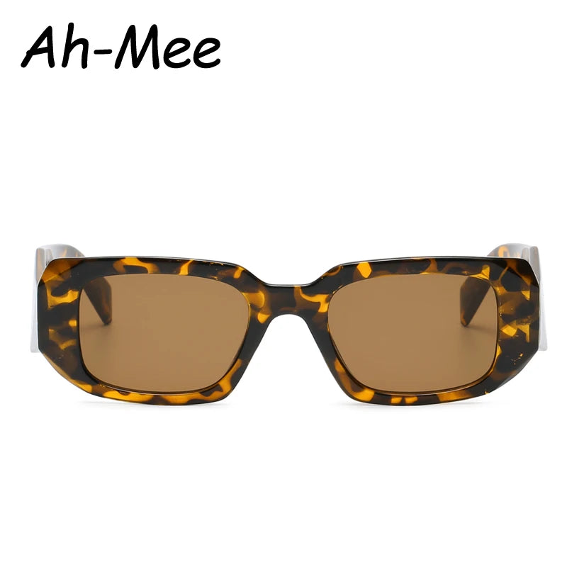 Lunettes de soleil rectangulaires vintage pour femme – Verres dégradés UV400