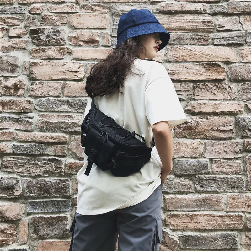 Sacoche Crossbody Techwear Hip Hop - Sac Banane Tactique Streetwear