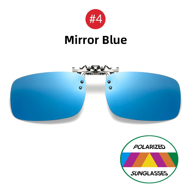 Flip-Up Clip-On Sunglasses — Polarized Night Vision