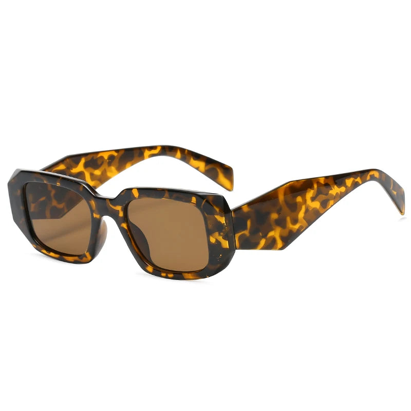 Lunettes de soleil rectangulaires vintage pour femme – Verres dégradés UV400