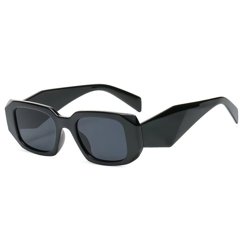 Lunettes de soleil rectangulaires vintage pour femme – Verres dégradés UV400