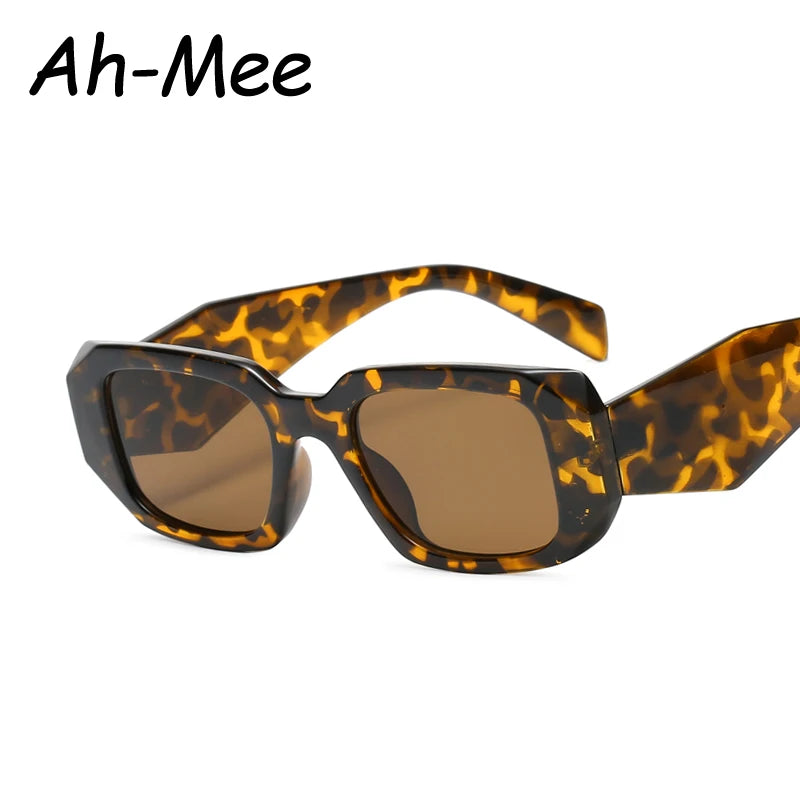 Lunettes de soleil rectangulaires vintage pour femme – Verres dégradés UV400