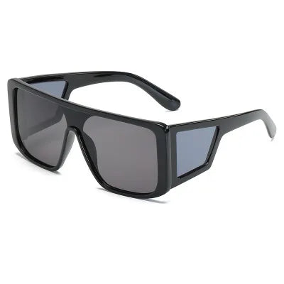One-Piece Mirror Goggles — Oversized Vintage UV400