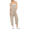 Combinaison Femme Tricot Casual - Pantalon Long Poches Bretelles