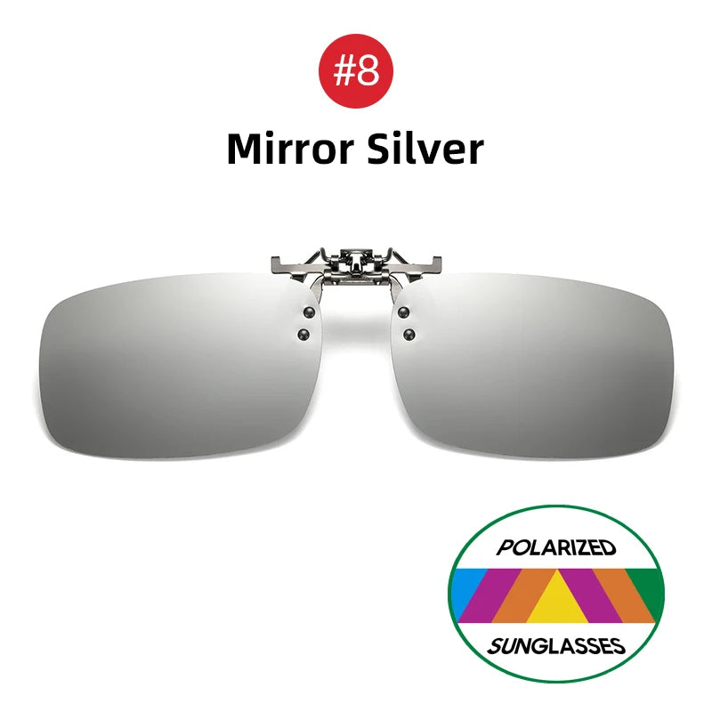 Flip-Up Clip-On Sunglasses — Polarized Night Vision