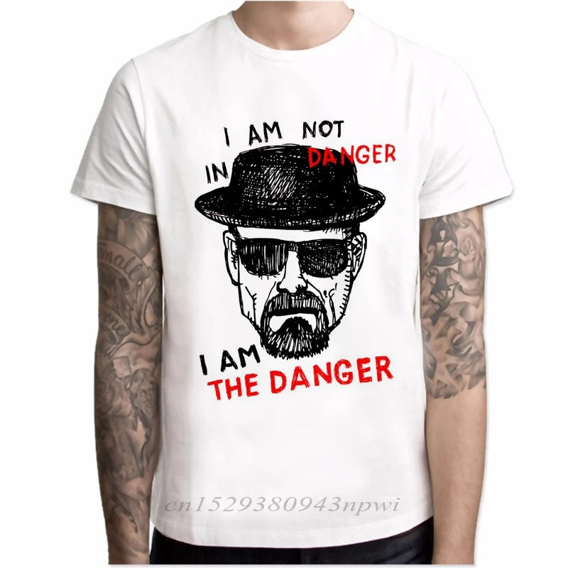 New Arrivals T Shirt Men Fashion printing Breaking Bad I Am The One Who Knocks Heisenberg Men Tee Short Sleeve hipster Tops
