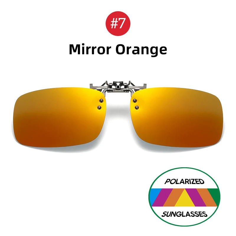 Flip-Up Clip-On Sunglasses — Polarized Night Vision