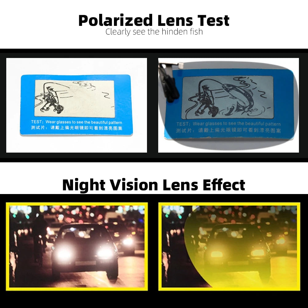 Flip-Up Clip-On Sunglasses — Polarized Night Vision