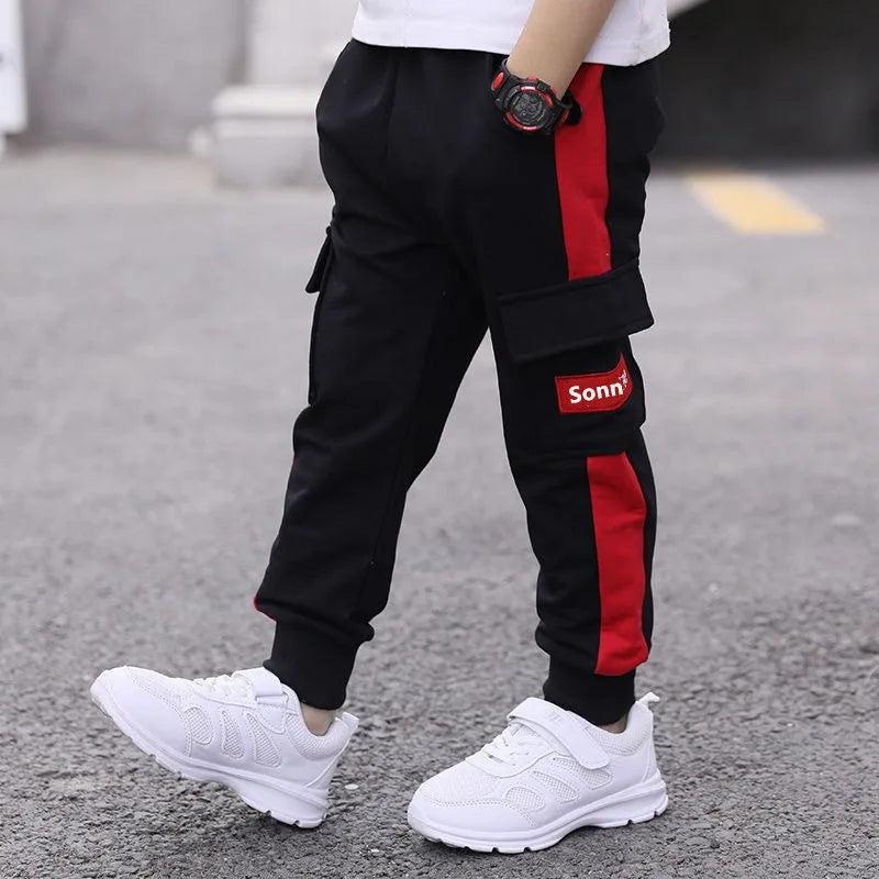 Boys' Cargo Pants – Casual Overalls with Large Pockets | Ages 3-12
