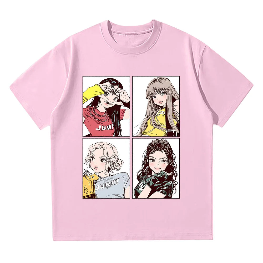 T-shirt Kpop BP Jump 2025 – Femme, Style Y2K, Graphique Anime Festival