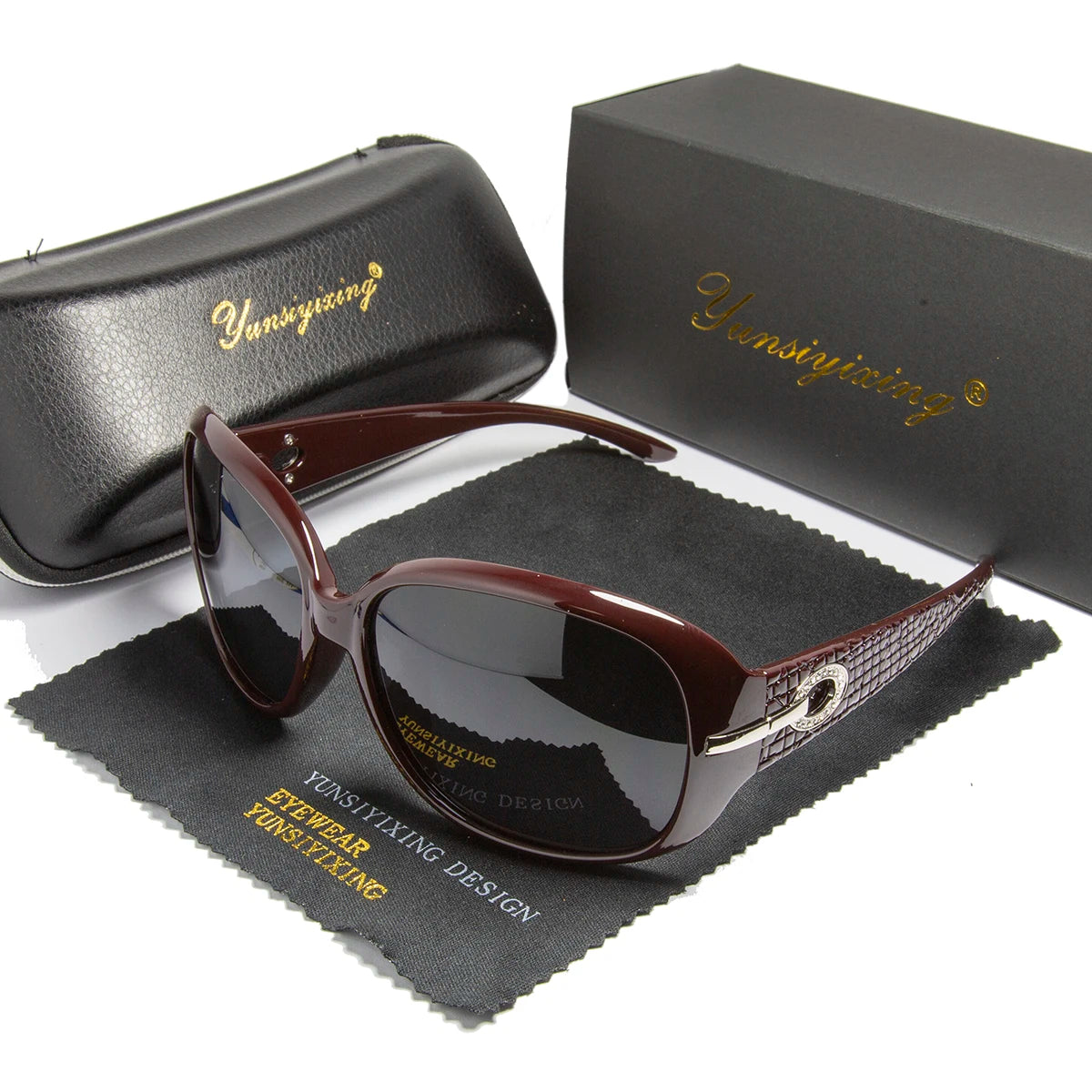 Polarized Women's Sunglasses Brand Designer Sun Glasses Fashion Classic Big Frame Glass Female Vintage Oculos De Sol