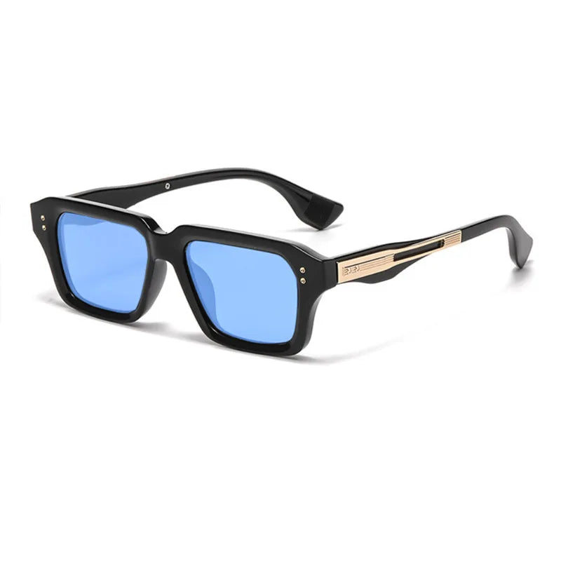 Square Rivet Sunglasses — Vintage Unisex UV400