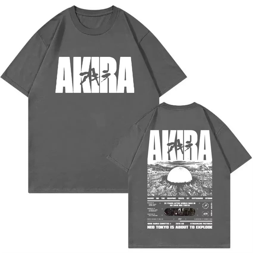 Akira Shotaro Kaneda graphic T-shirt (Japanese sci-fi anime/cartoon film) Unisex streetwear shirt oversized t shirt men clothing