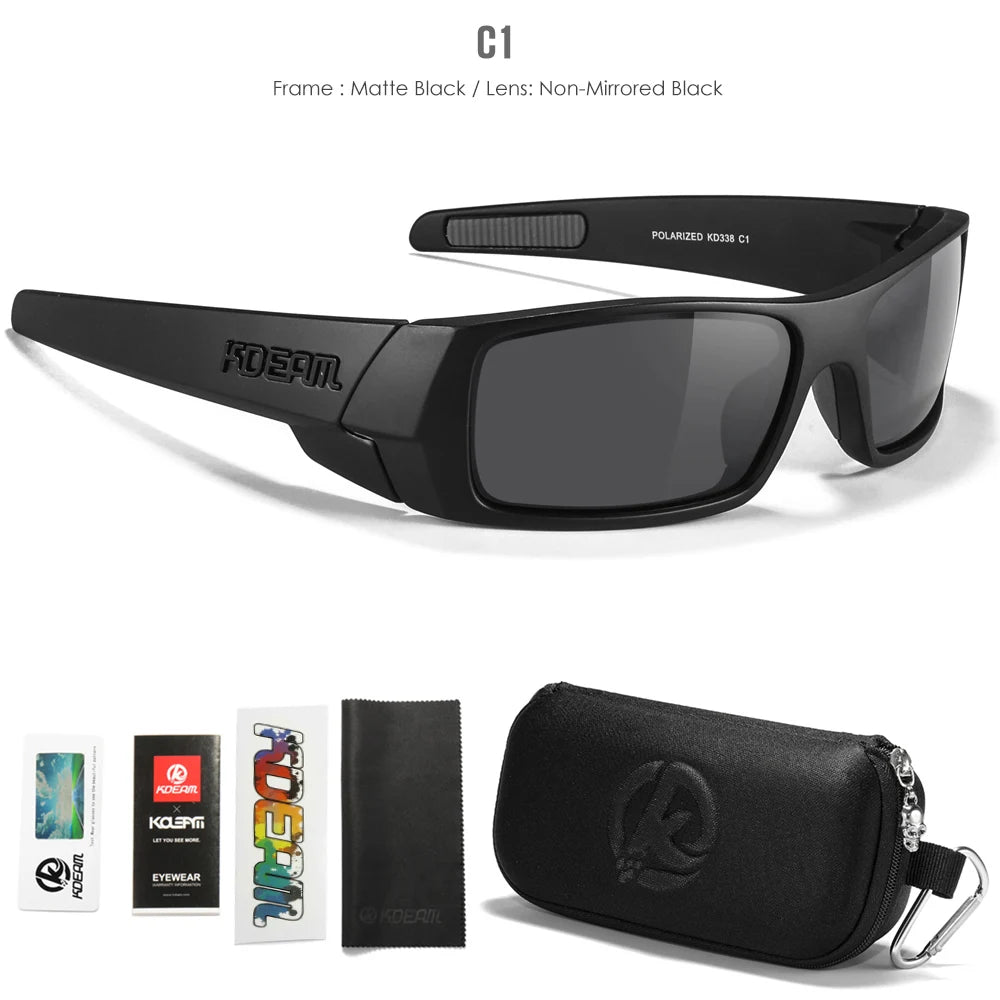 KDEAM Men's Polarized Fishing Sunglasses – UV400 with Zipper Case | Kazers