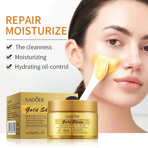 24K Golden Lifting Firming Facial Masks Anti-aging Smooth Wrinkles Face Mask For Sleeping Reduce Fine Lines Skin Care Products