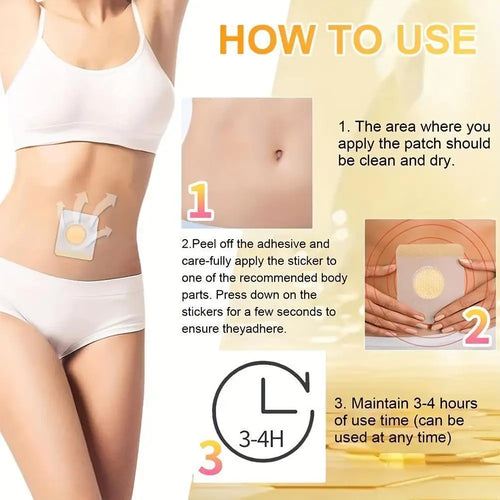 30/20/10 Abdominal Patch - Breathable, Sweatproof, Waterproof Body Care Patch - Natural Abdominal Patch for Abdominal Comfort