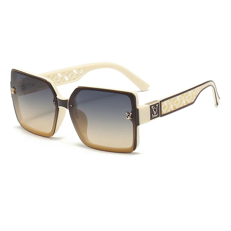 Glamour Oversized Square Sunglasses — Unisex UV400