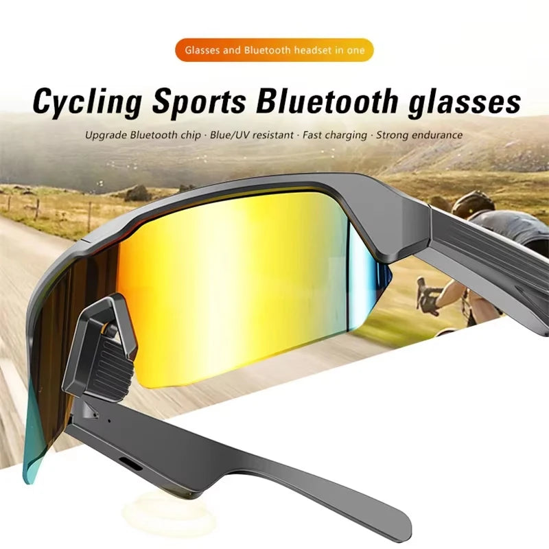 Lunettes Intelligentes Bluetooth pour Cyclisme et Course, Technologie Audio, Appel à Distance, Casque, Lunettes de Soleil, Sport, Conduite, Musique, Écouteurs Intra-auriculaires