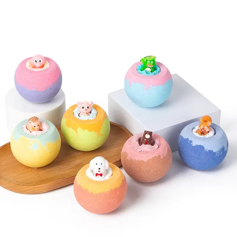 100g Bath Bomb for Children – Surprise Toy Included, Happy Scent