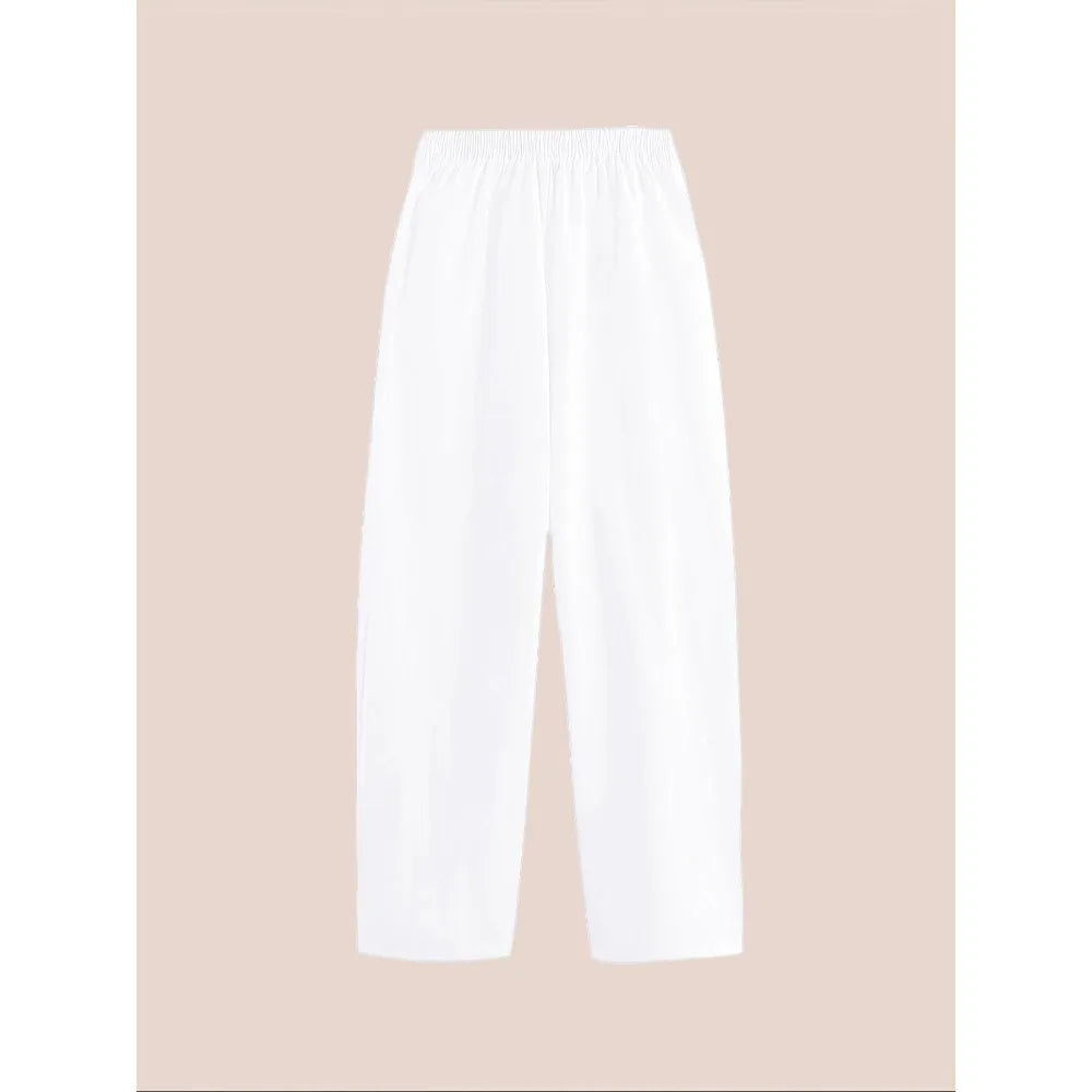 Plus Size 1XL-5XL Women's Print Trousers Comfortable Knitted Long Pants Fashion for All Seasons Fitted Design for Everyday Wear