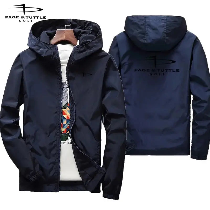 2026 New Fashion Trend Spring And Autumn Slim Fit Zipper Overcoat Windbreaker Men's Hooded Jacket Fallow Men Coat