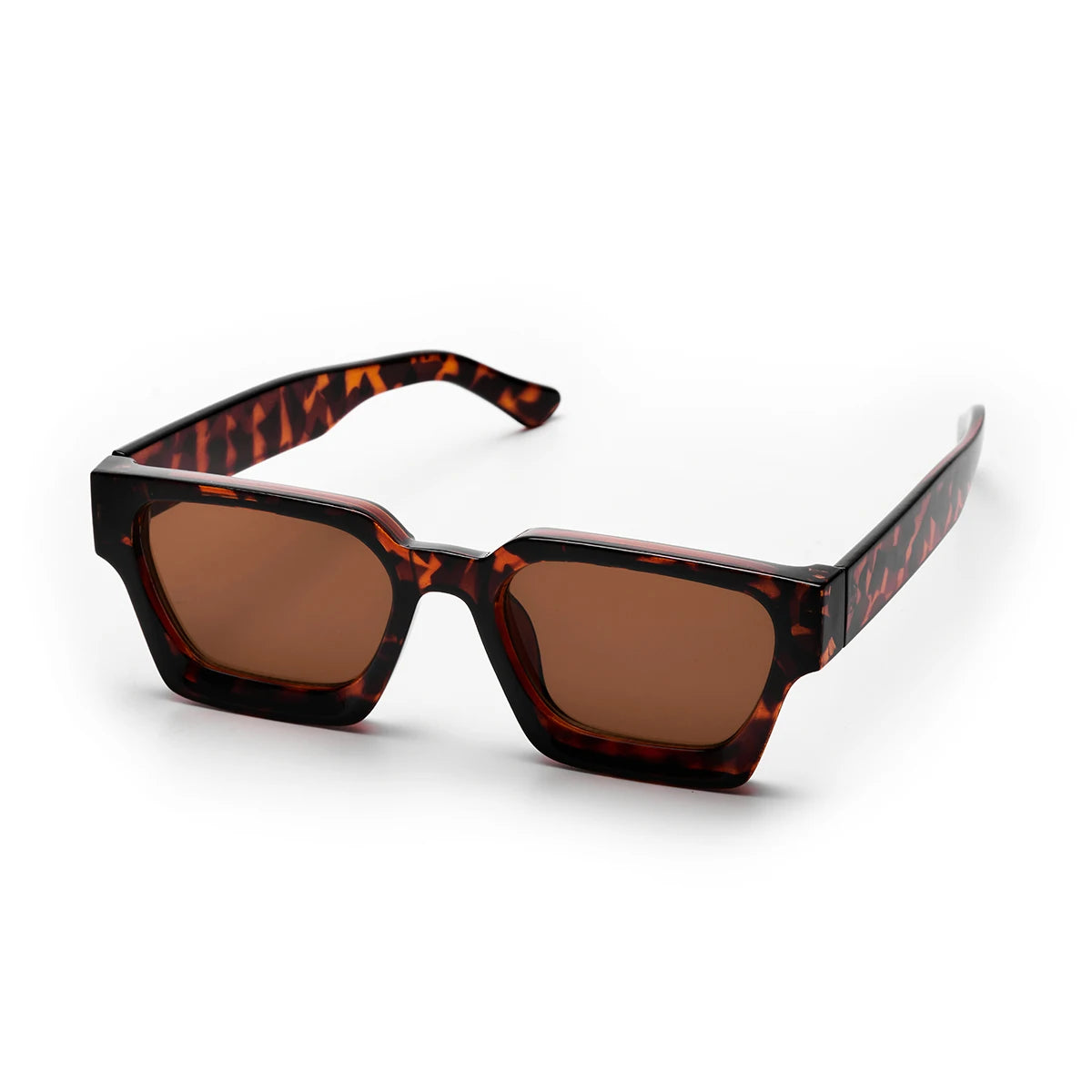 Ruiao Luxury Square Sunglasses for Men – Designer Black Shades UV400