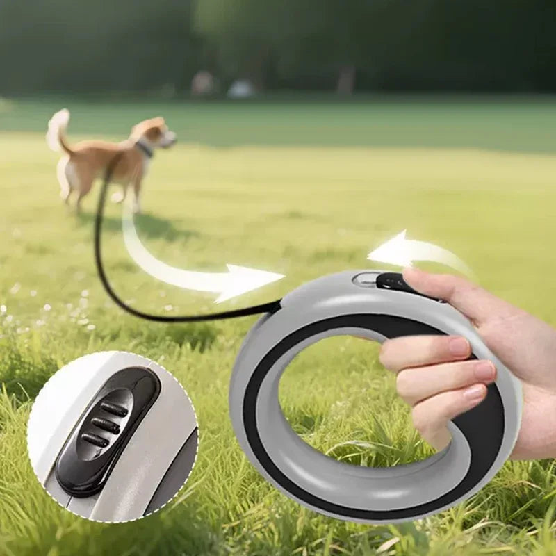 NOUVEAUTÉ 2026 LAISSE MAIN LIBRE Premium pour Chien - 2,5m Automatique