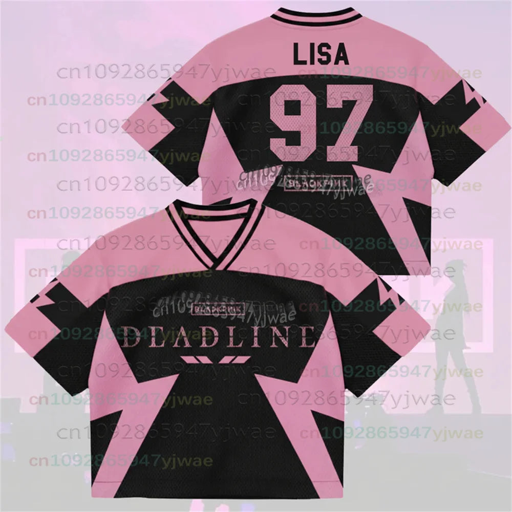 Rosé Concert T-Shirt – Blink K-Pop 2026 Letter Print – Unisex
