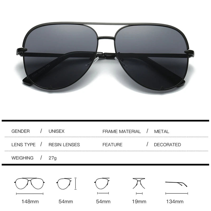 2026 Pilot Aviation Sunglasses Women Shades Retro Classic Gradient Sun Glasses Female Male Luxury Brand Designer Lunette