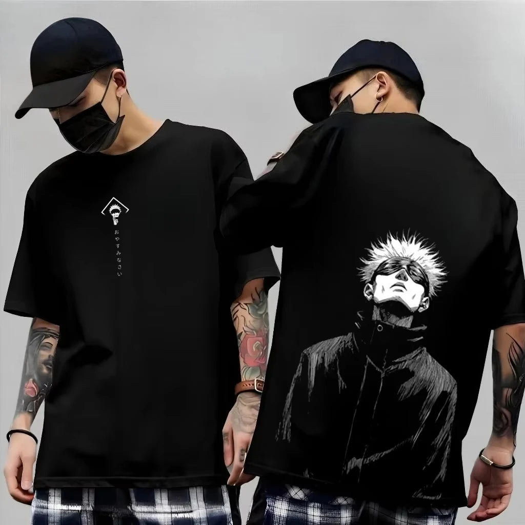 Men's Anime Jujutsu Kaisen T Shirt Toji Fushiguro Cotton Tee Women Short-sleeve Streetwear Casual Gojo Satoru‌ 2026 New Summer
