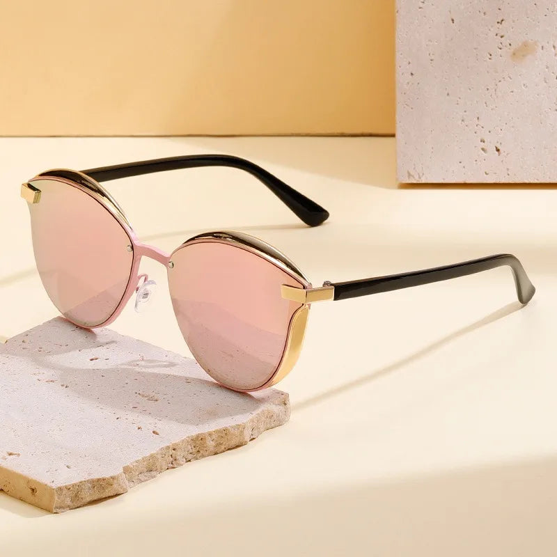 Lunettes de soleil polarisées pour femme de luxe rondes, lunettes de soleil pour femme, nuance, lunettes de soleil femme
