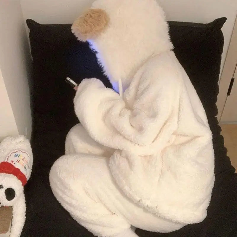 Ensemble Pyjama Polaire à Capuche - Confort Premium