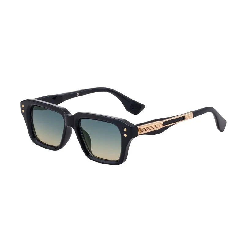 Square Rivet Sunglasses — Vintage Unisex UV400