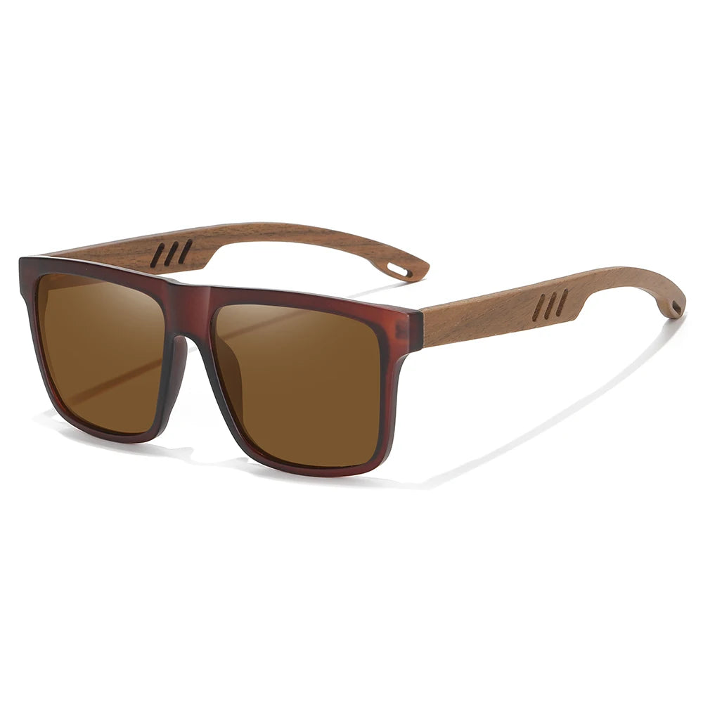 Polarized Bamboo Sunglasses for Men – UV400 Pilot Style | Kazers