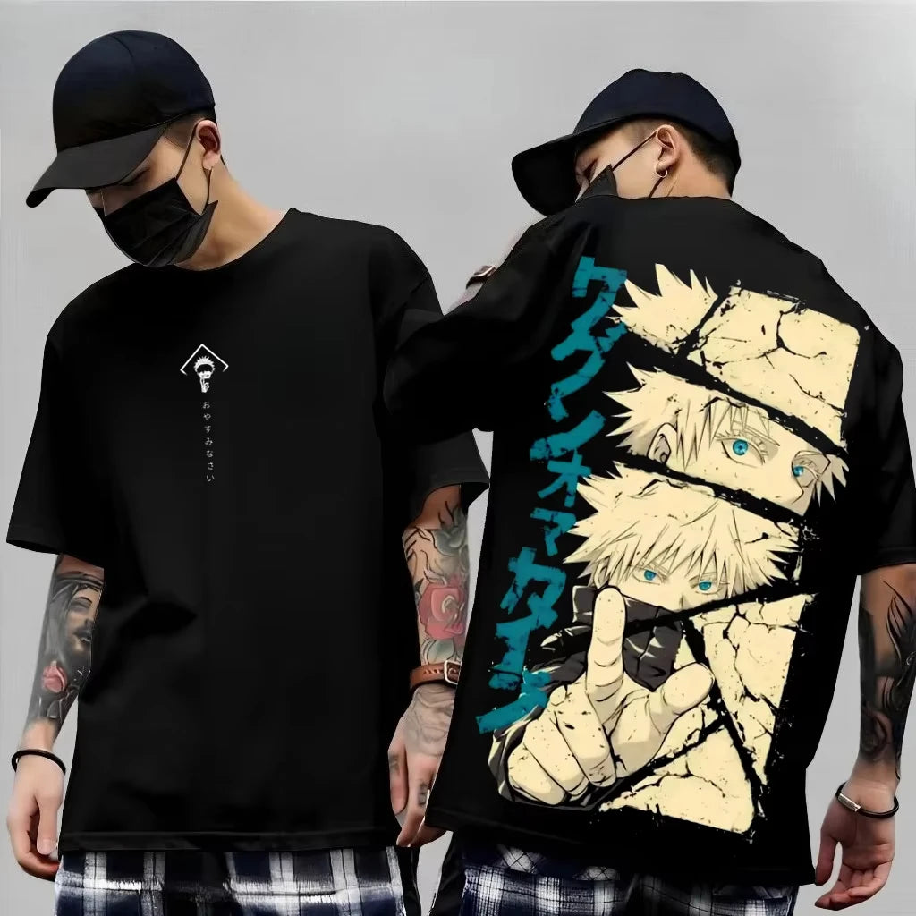 Men's Anime Jujutsu Kaisen T Shirt Toji Fushiguro Cotton Tee Women Short-sleeve Streetwear Casual Gojo Satoru‌ 2026 New Summer