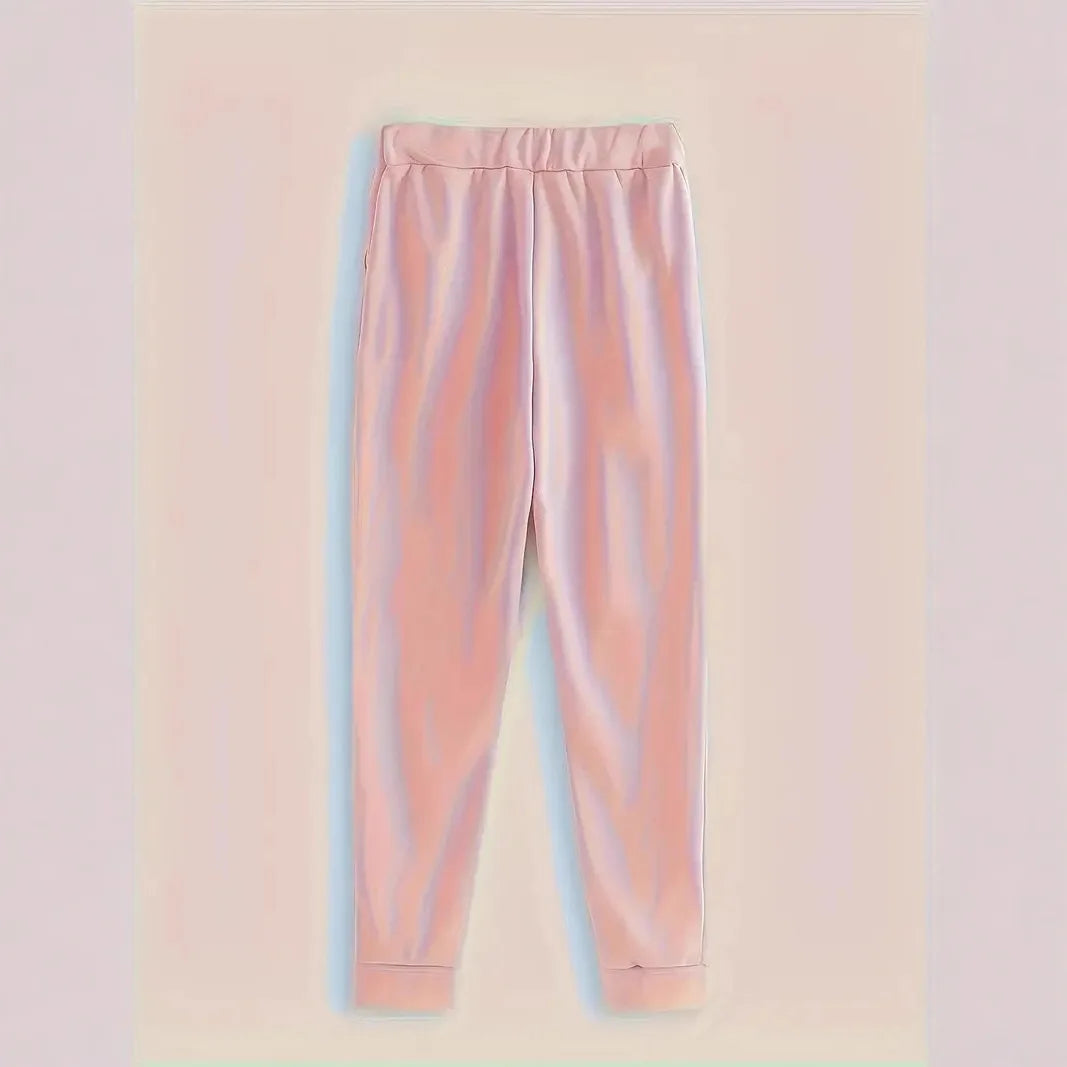 Ensemble Sport Femme Automne - Sweat à Capuche et Pantalon Imprimé