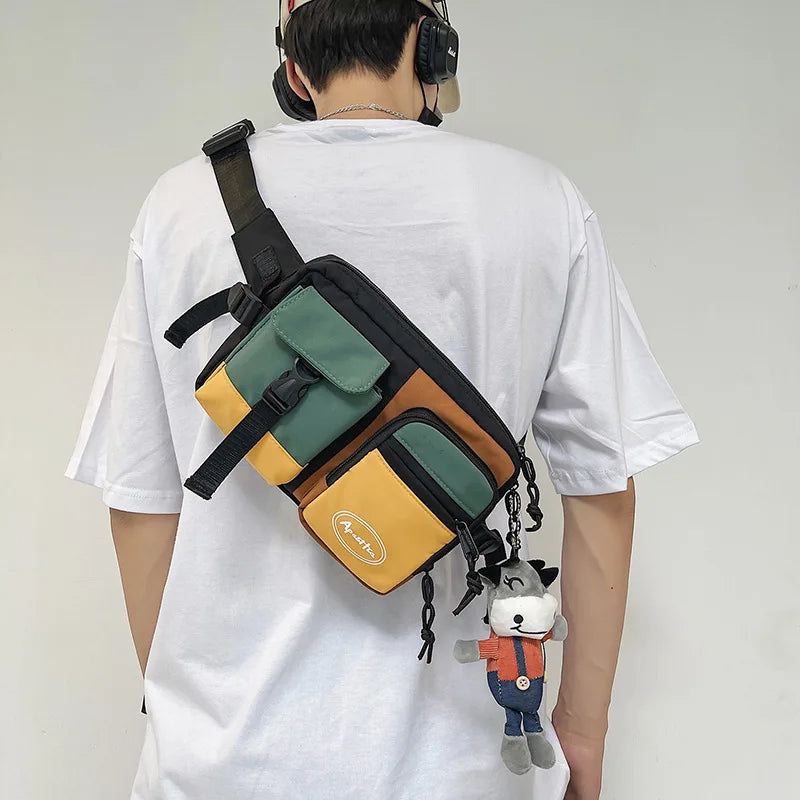 Sacoche Techwear Waterproof - Sac Banane Hip Hop Multifonction