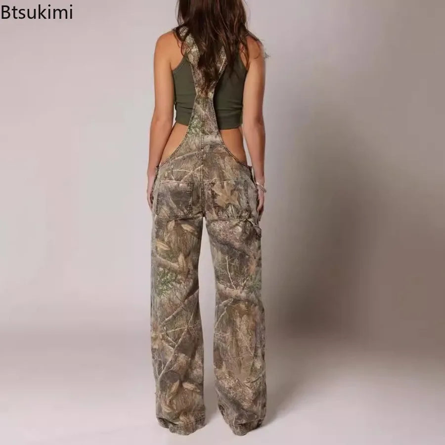 Salopette Femme Vintage Dos Nu - Coupe Droite Délavée