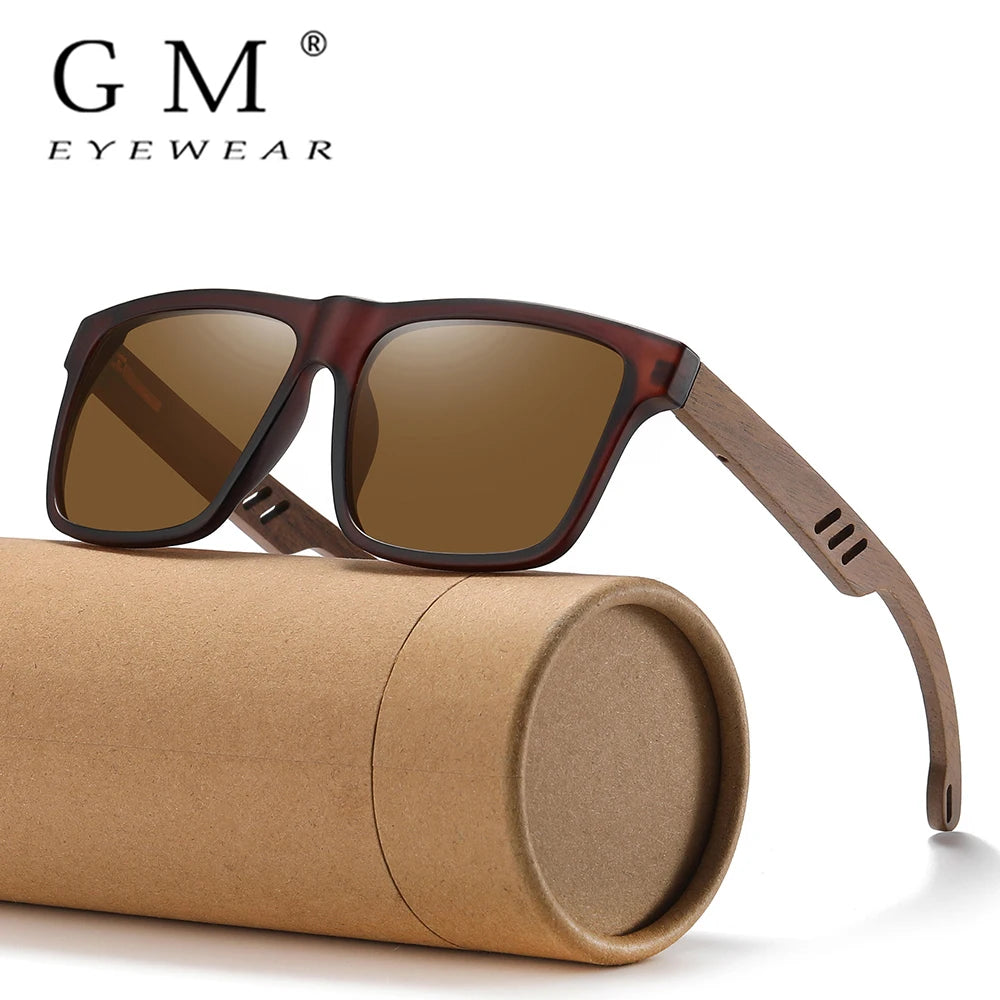 Polarized Bamboo Sunglasses for Men – UV400 Pilot Style | Kazers