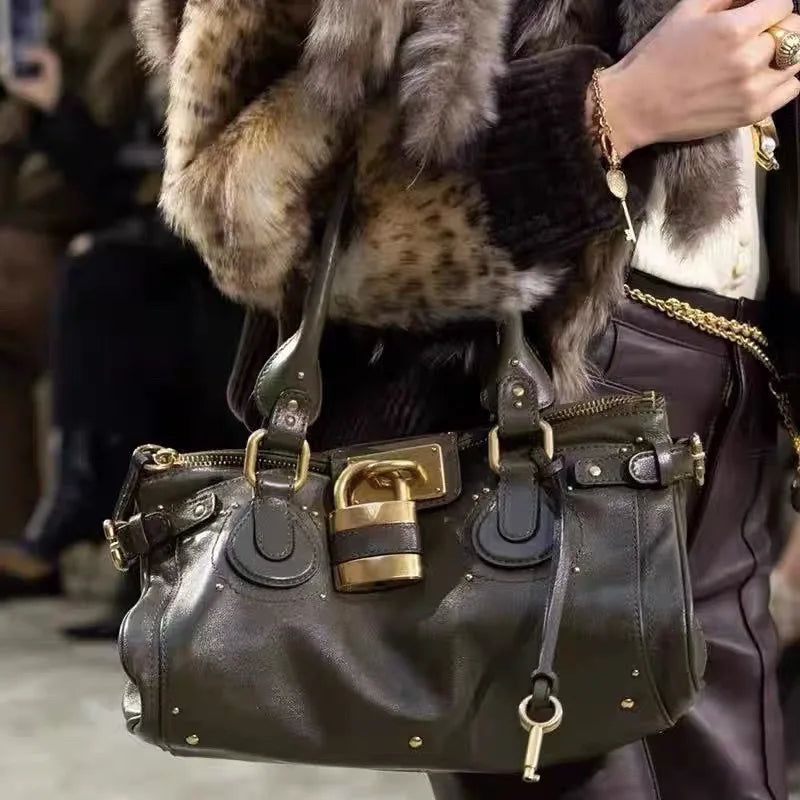 Sac Crossbody Vintage à Rivets – Cuir PU Femme