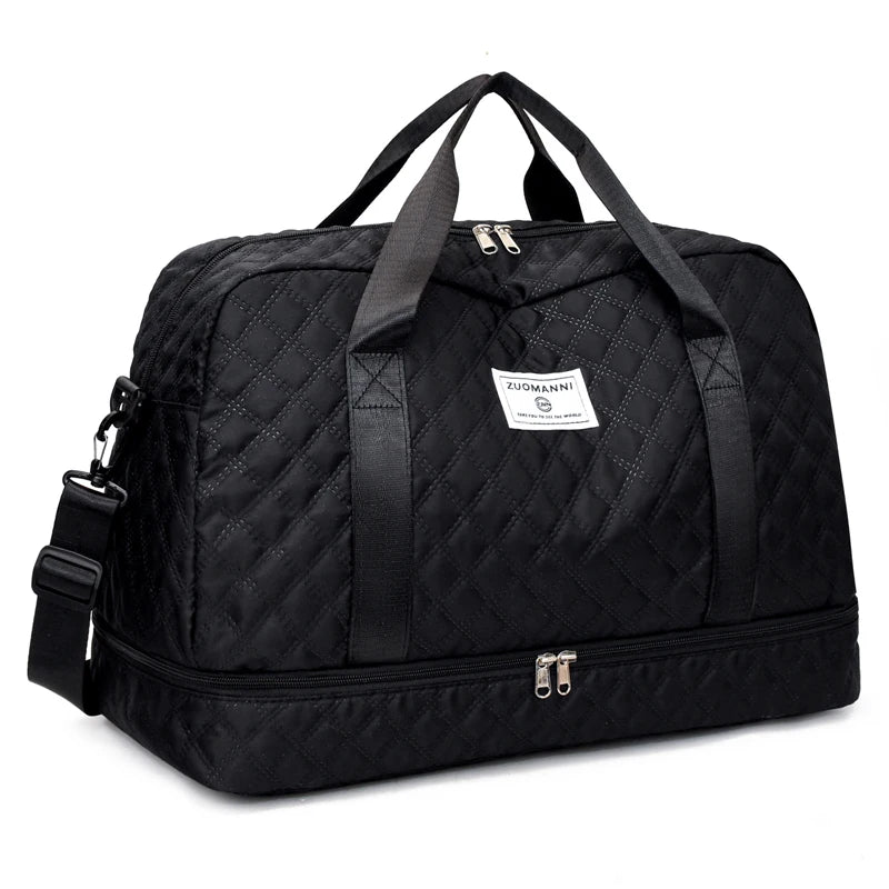Fashionable Multifunctional Travel Luggage Bag with Independent Shoe Compartment,Suitable for Travel,Sports and Fitness,Camping