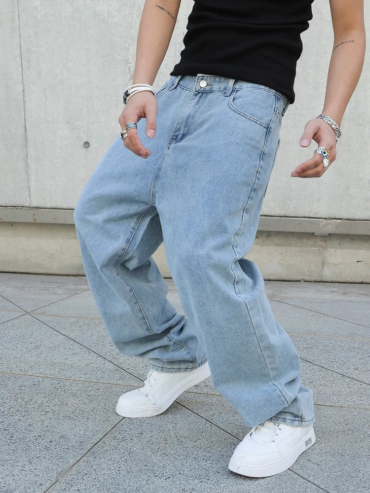 Baggy Jeans for Men Streetwear – Wide Fit Y2K