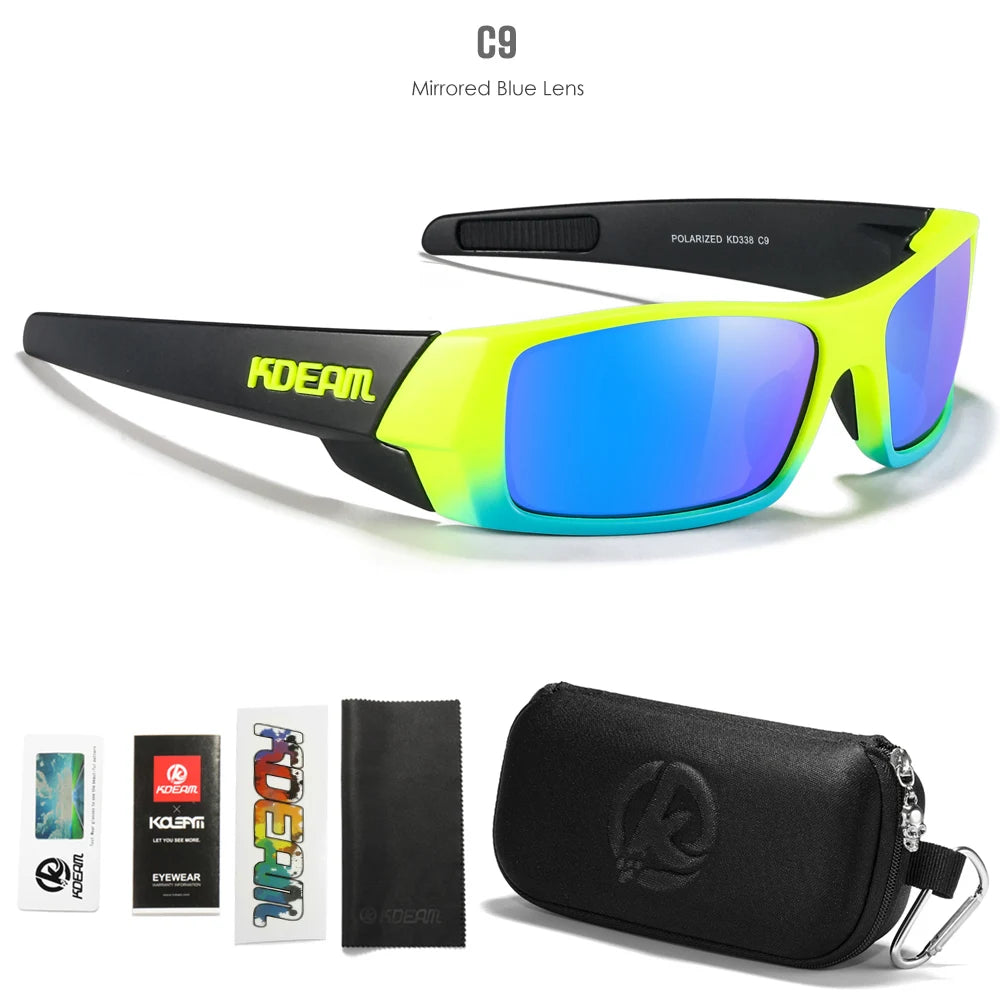KDEAM Men's Polarized Fishing Sunglasses – UV400 with Zipper Case | Kazers
