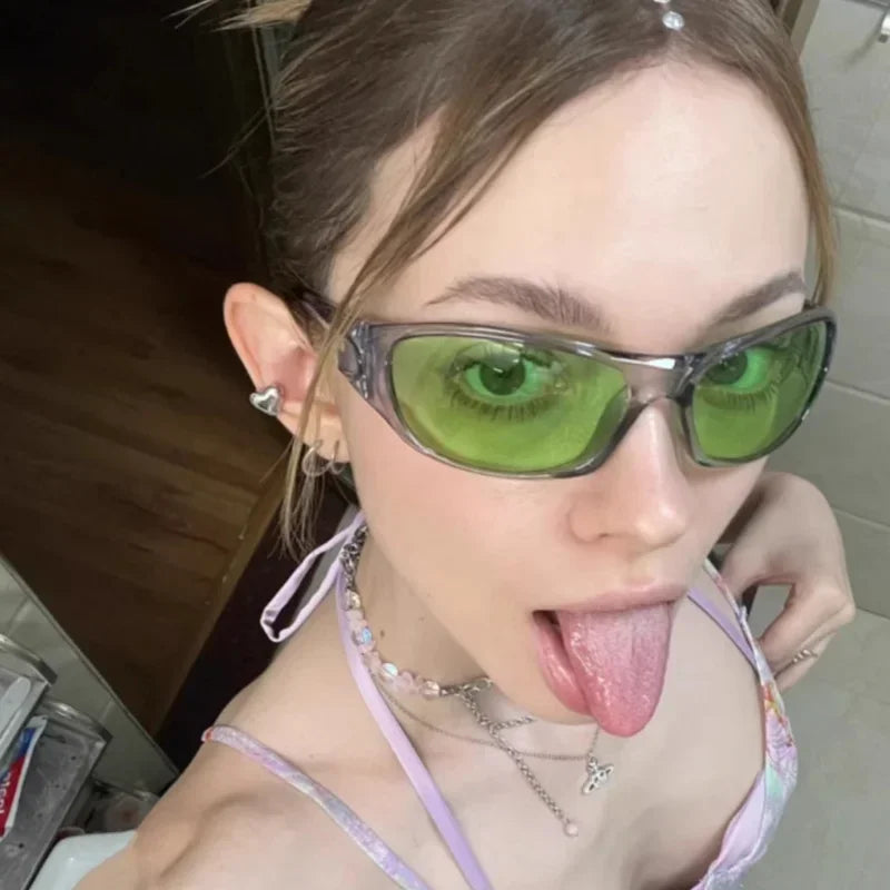 Lunettes de soleil Y2K Sports Punk – Miroir UV400