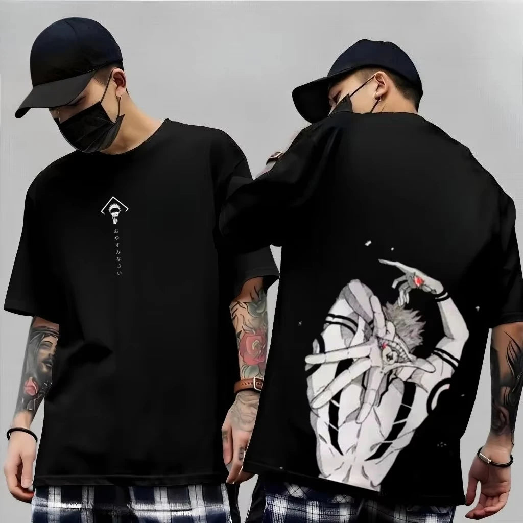 Men's Anime Jujutsu Kaisen T Shirt Toji Fushiguro Cotton Tee Women Short-sleeve Streetwear Casual Gojo Satoru‌ 2026 New Summer