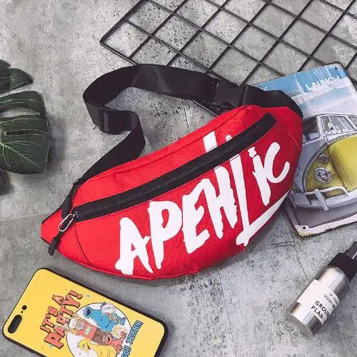 Waist Bag Fanny Pack For Women Men Belt Pouch Male Bum Kangaroo Hip Sack Belly Cross Banana Shoulder Handbag Canguro Bumbag Side
